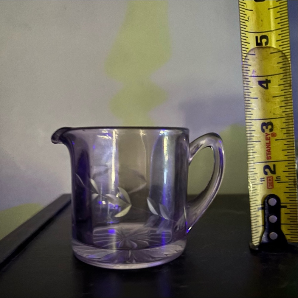 Amethyst Glass Creamer Pitcher​